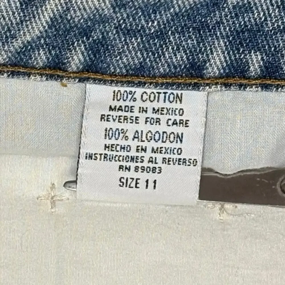 L.E.I. Denim Vintage Mini Skirt Women's 11 Blue